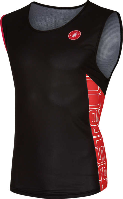 Castelli T.O. alii run top heren zwart/rood 16067-231 16067-231