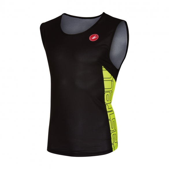 Castelli T.O. alii run top heren zwart/geel 16067-321 CA16067-321