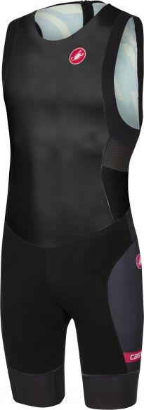 Castelli Free tri ITU suit rits achterzijde mouwloos zwart heren 18110-010