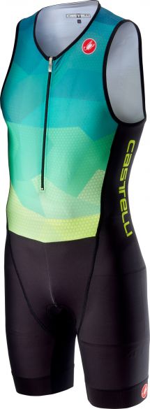 Castelli Core trisuit blauw/fluo geel heren 18114-933