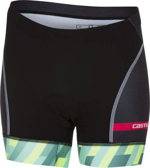 Castelli Free W tri short (kort) mint/geel/zwart dames 18118-060