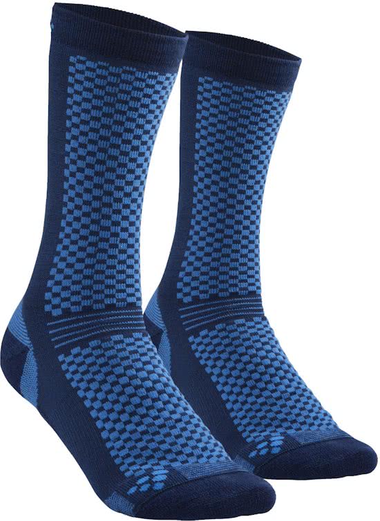 Craft warm mid sokken blauw 2-pack 1905544-392355