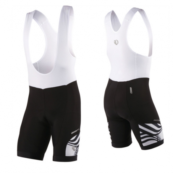 Pearl Izumi PRO in R-Cool fietsbroek met bretels black-white PI1111103BW
