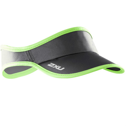 2XU Run Visor zonneklep 2014 UA1150f Charcoal/Neon lime 2XUUA1150fCHLI