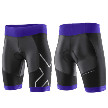 2XU G:2 compressie tri short dames 2014 WT2703b Black/Purple hue 2XUWT2703BBLPU