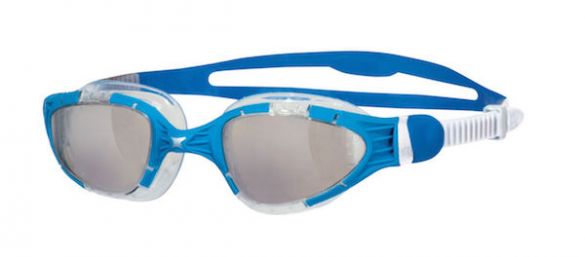 Zoggs Aqua flex transparante lens zwembril blauw/wit 306487