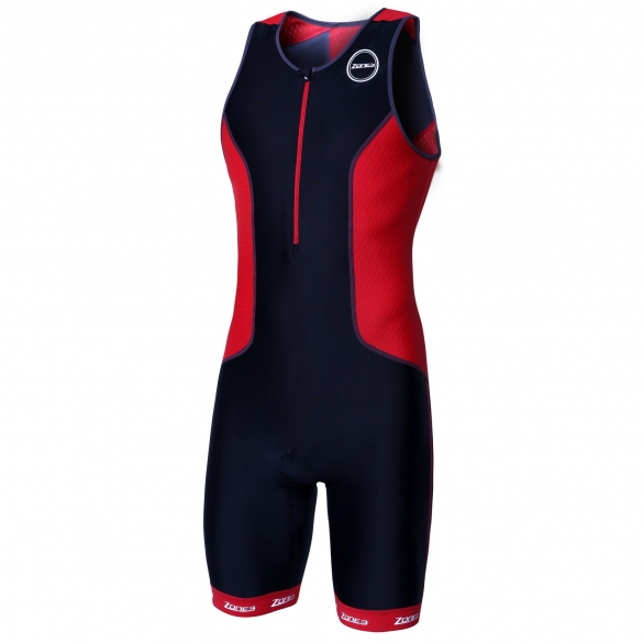 Zone3 Aquaflo plus tri suit zwart/rood heren 16173