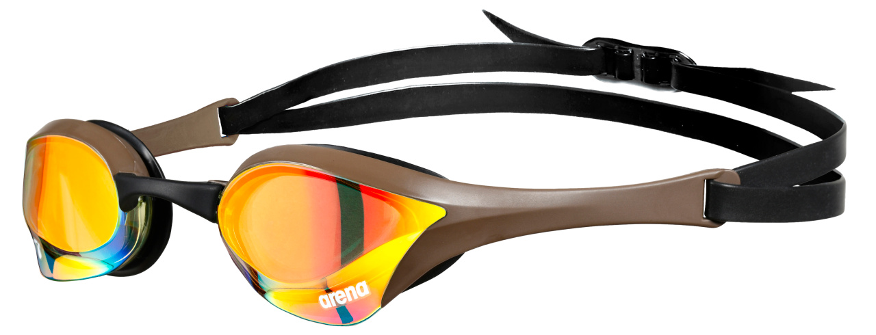 Arena Cobra Ultra swipe mirror zwembril geel/bruin AA002507-360