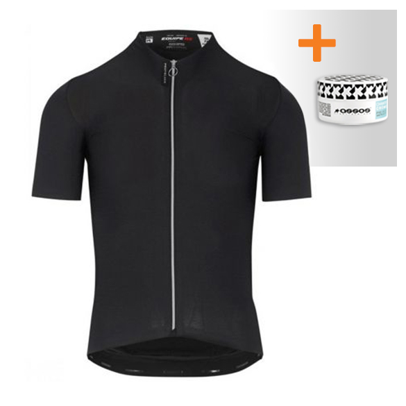 Assos Equipe RS Aero korte mouw fietsshirt prof zwart heren 11.20.278.13