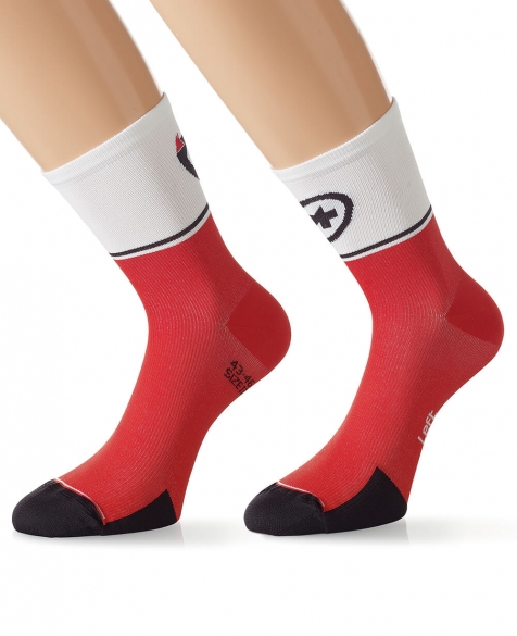 assos exploitSocks_evo7 fietssokken heren rood 136065247