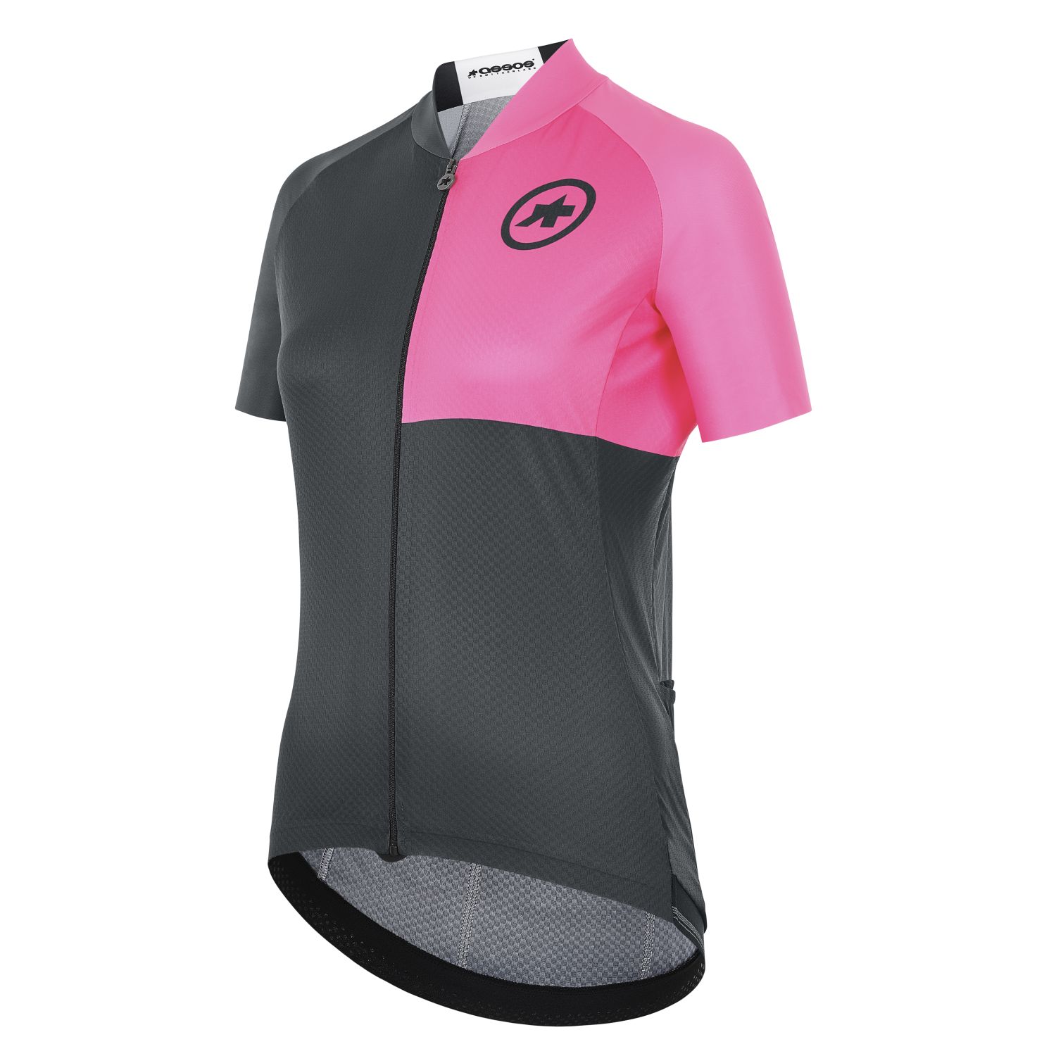 Assos UMA GT C2 EVO Stahlstern fietsshirt korte mouw zwart/roze dames S