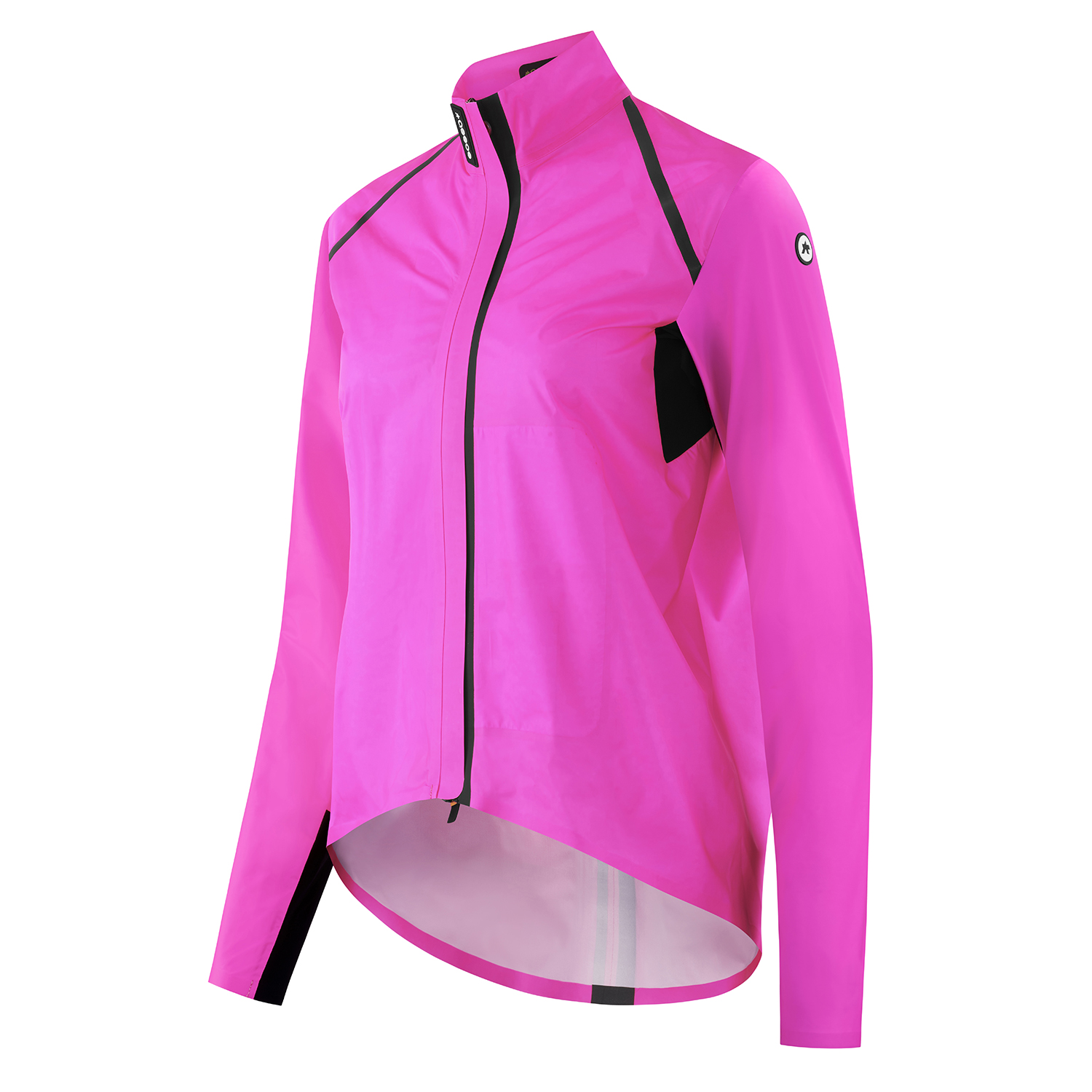 Assos UMA GTV S11 regenjas Optic Pink dames S