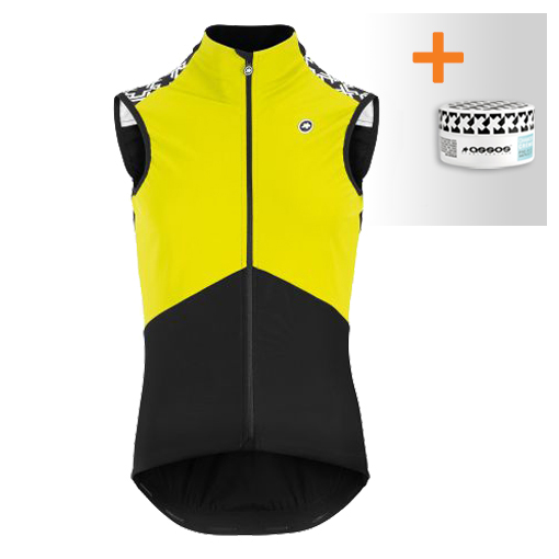 Assos Mille GT Spring fall Airblock vest Fluo geel heren 11.34.350.32