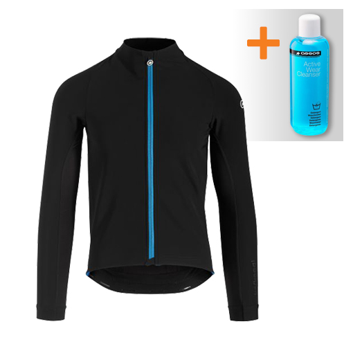 Assos Mille GT ultraz winter lange mouw jacket zwart/blauw heren 113034673