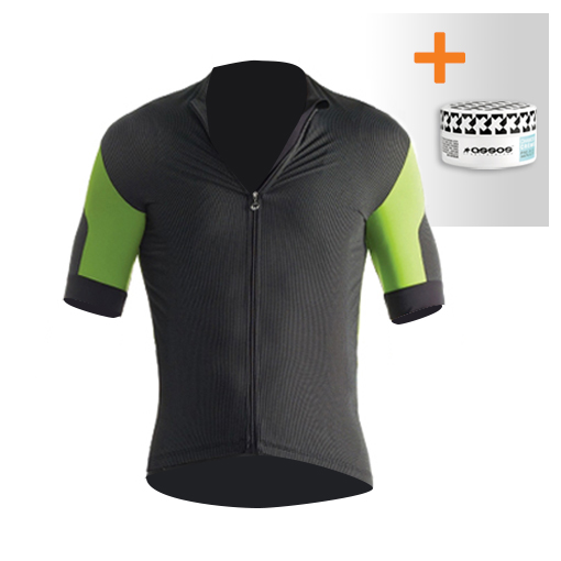 Assos SS.rallytrekkingJersey_evo7 fietsshirt groen heren + NS.skinFoilSummer_evo7 532020163