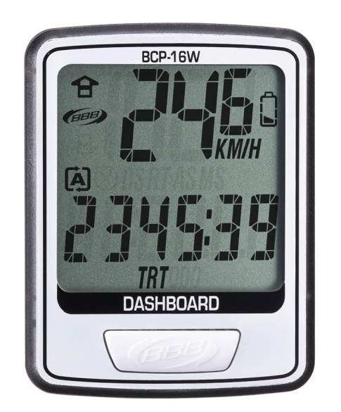 BBB Fietscomputer DashBoard 12-functies zwart/wit 2909611607