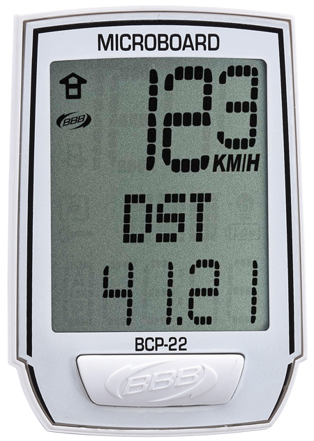 BBB Fietscomputer MicroBoard 13-functies wit 2909612212