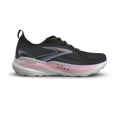 Brooks Glycerin GTS 22 hardloopschoenen Black/Blue Heron/Orange dames 120435-088