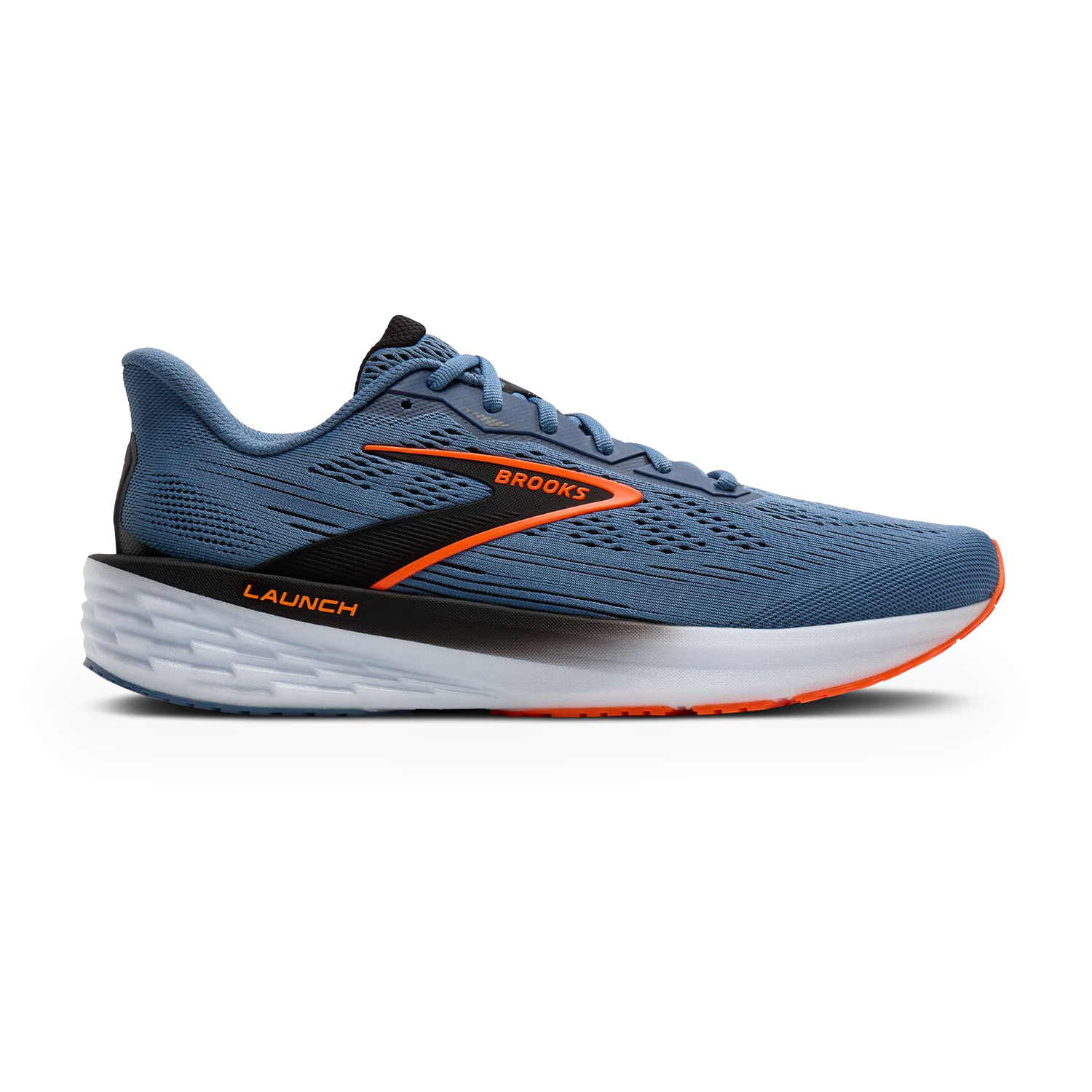 Brooks Launch 12 hardloopschoenen Moonlight/Black/Orange heren