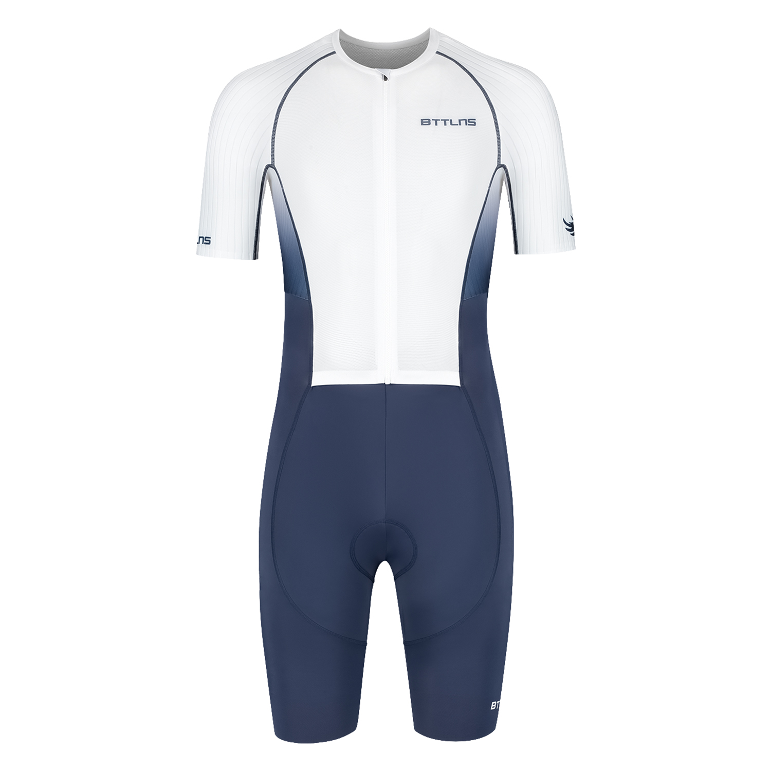 BTTLNS Nemean 1.0 pro aero trisuit korte mouw Immortal Blue/Pearl White heren 0223001-105