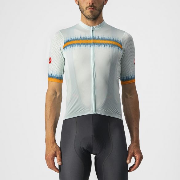 Castelli Grimpeur korte mouw fietsshirt lichtblauw heren M