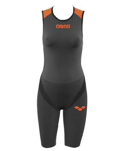 Arena Carbon pro front zip mouwloos trisuit zwart dames AR1A932-53