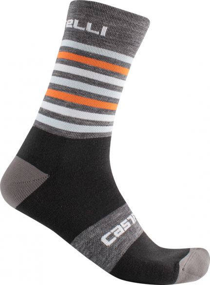Castelli Gregge 15 fietssokken grijs heren 17560-343