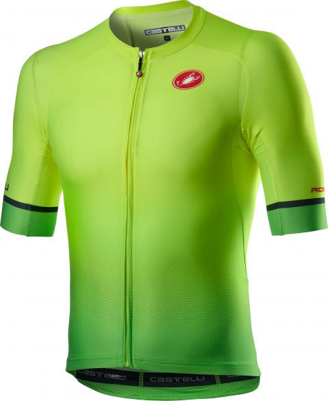 Castelli Aero race 6.0 korte mouw fietsshirt groen heren 20011-032
