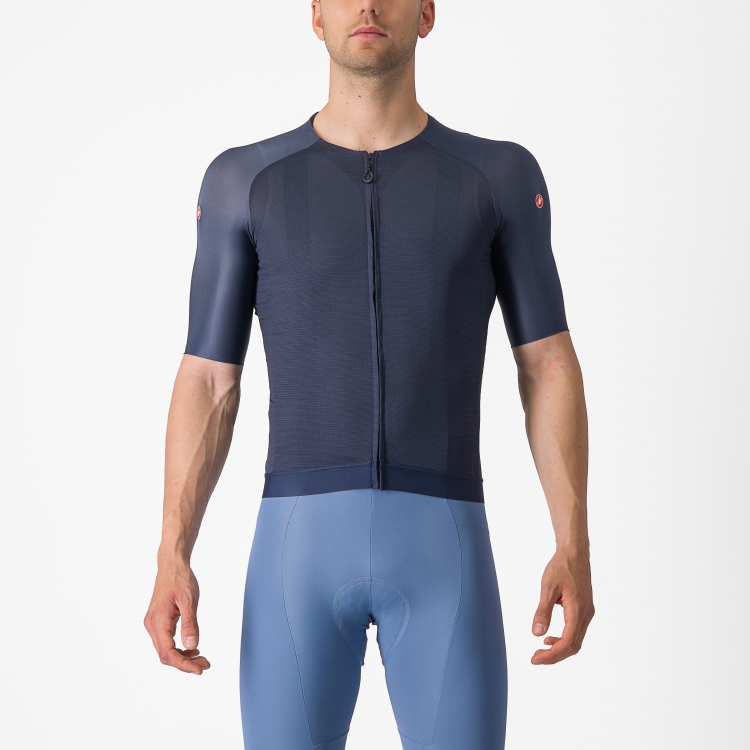 Castelli Aero Race 7.0 fietsshirt korte mouw belgisch blauw heren S