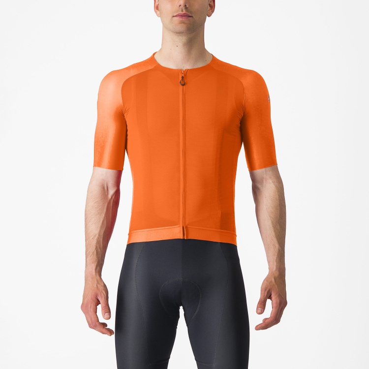 Castelli Aero Race 7.0 fietsshirt korte mouw oranje heren