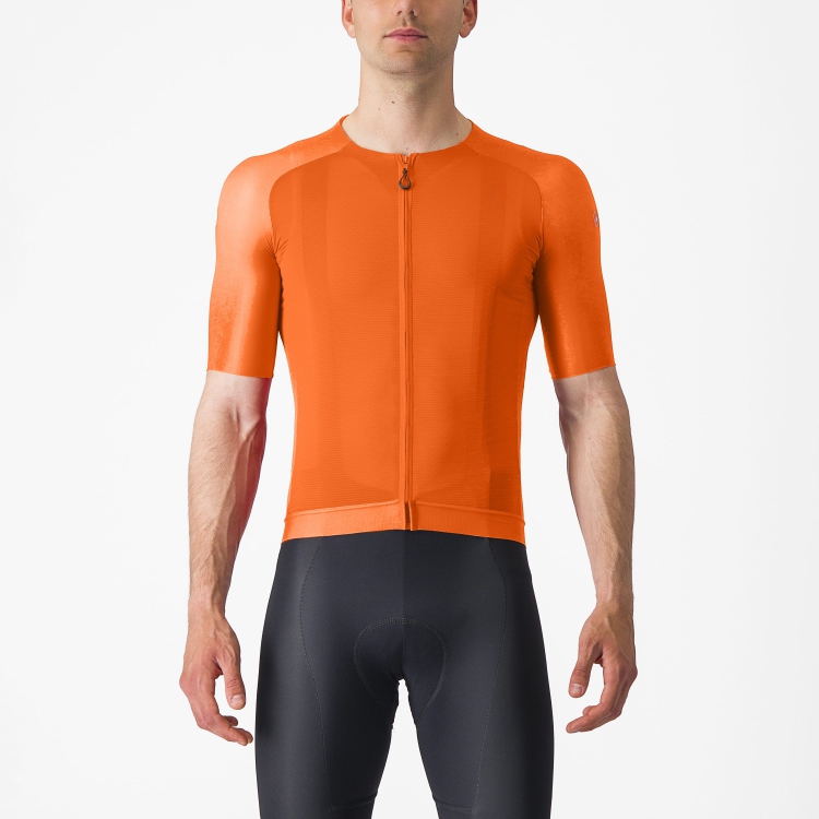 Castelli Aero Race 7.0 fietsshirt korte mouw oranje heren L