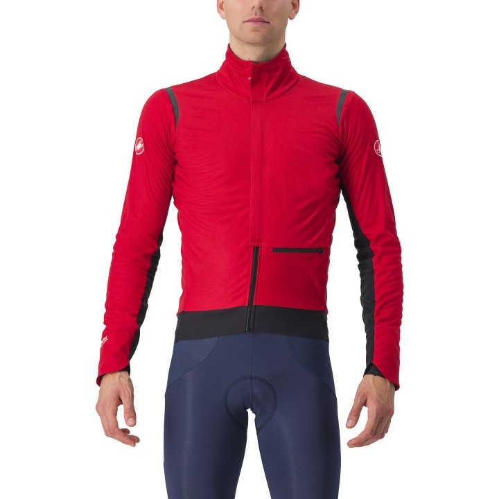 Castelli Alpha Doppio RoS lange mouw fietsjack rood heren XL