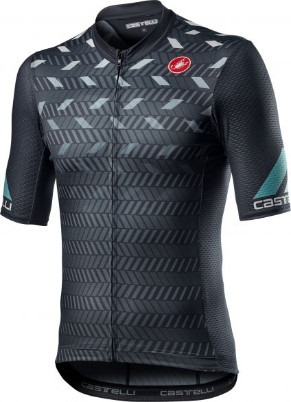 Castelli Avanti korte mouw fietsshirt donkergrijs heren 21015-030