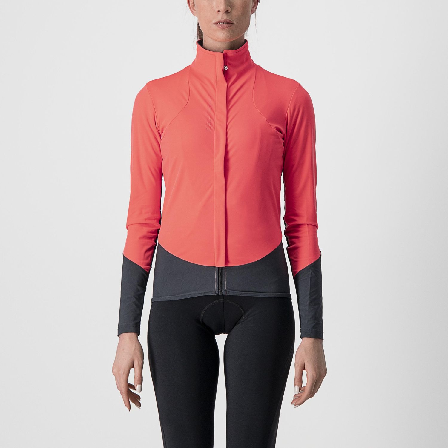 Castelli Beta RoS fietsjack lange mouw roze dames XL