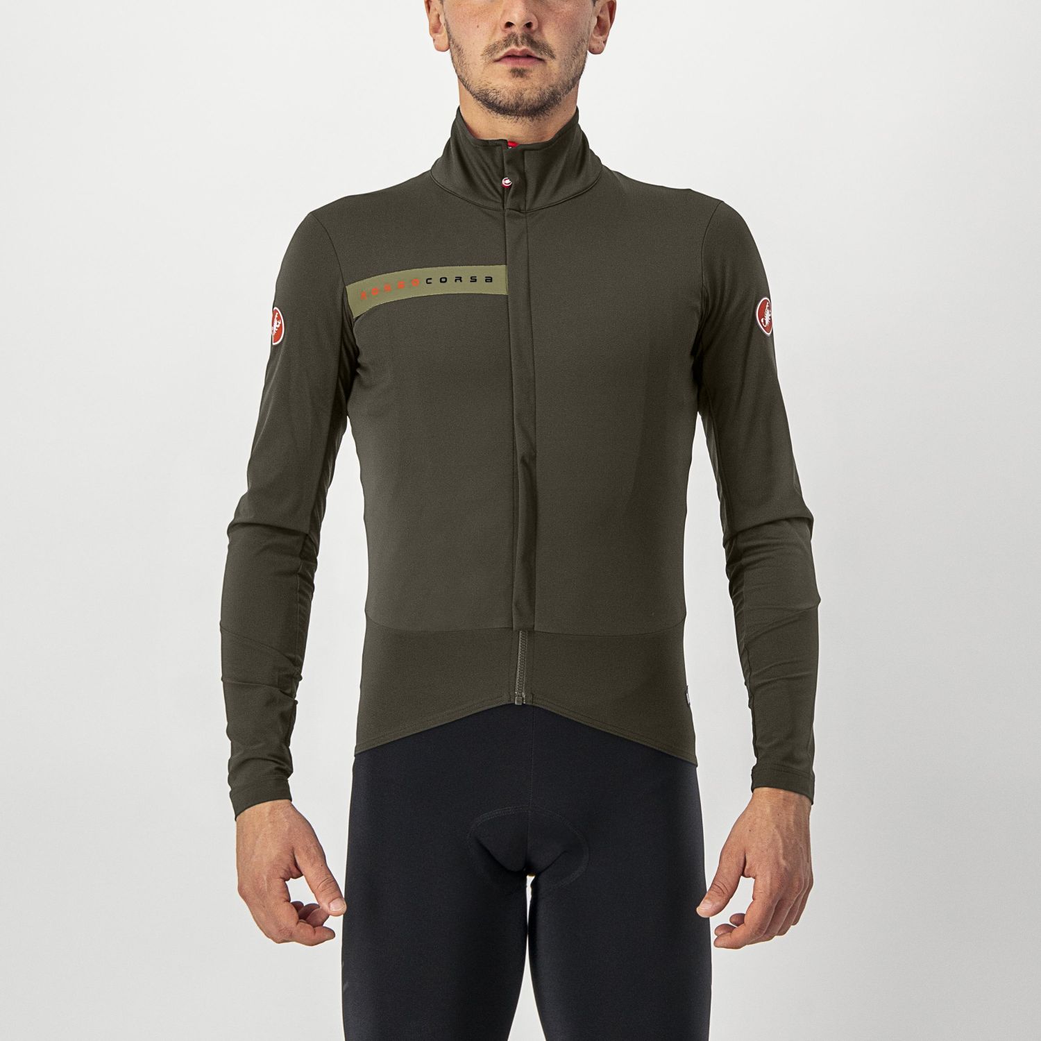 Castelli Beta RoS fietsjack donkergroen heren S