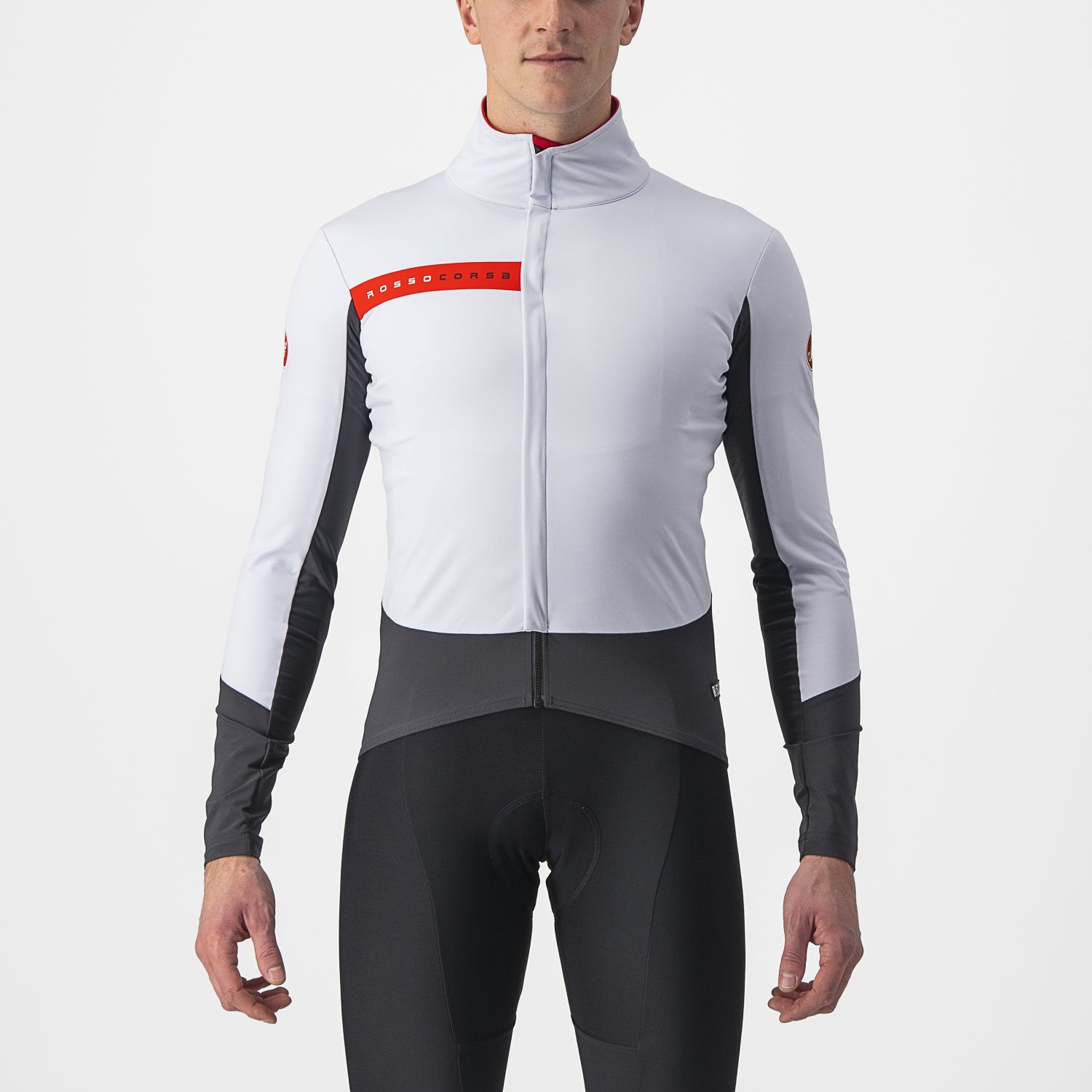 Castelli Beta RoS fietsjack zilvergrijs heren XL