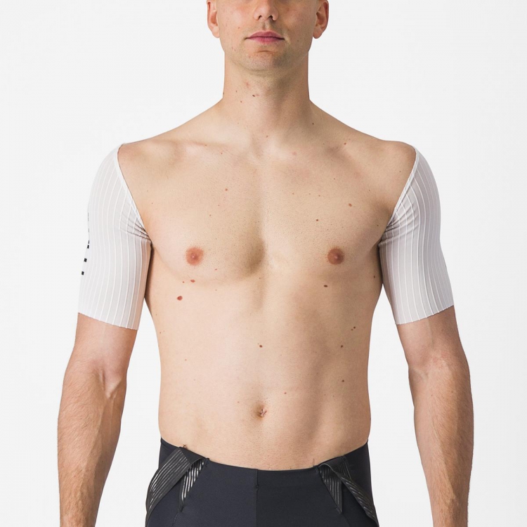 Castelli Bolero korte mouw armstukken wit heren XL