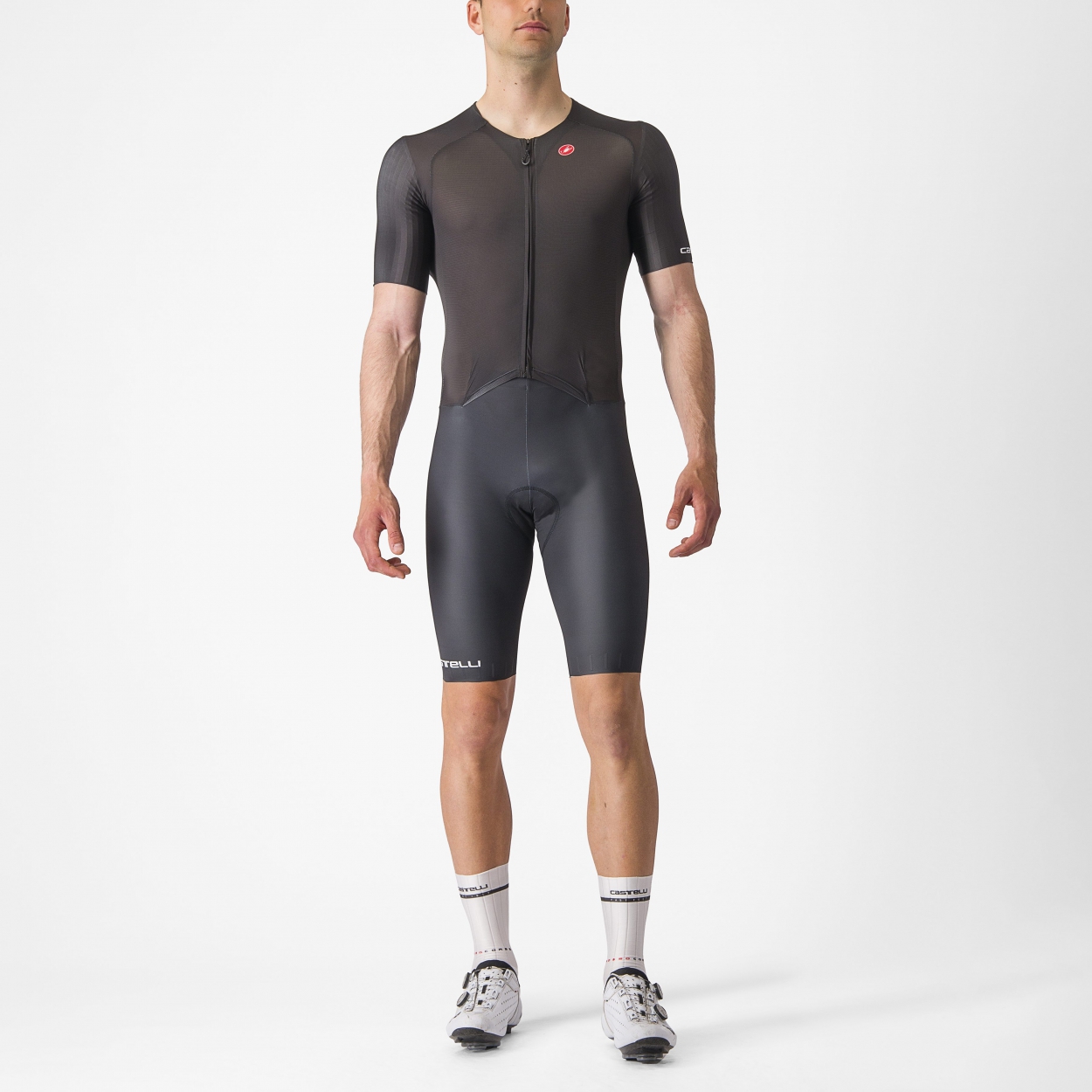 Castelli BTW speedsuit korte mouw 2024 zwart heren L