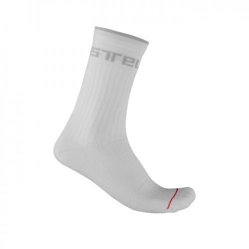 Castelli Distanza 20 fietsokken wit heren S-M