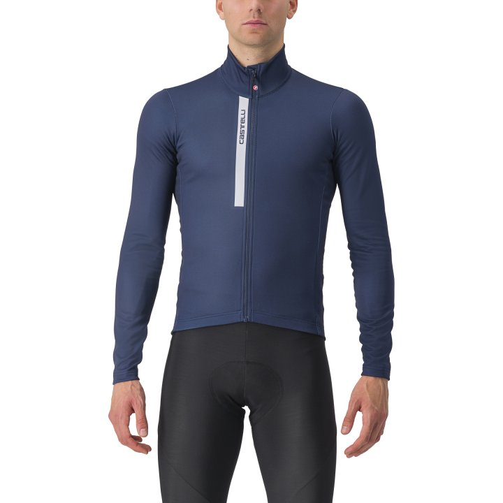 Castelli Entrata Thermal fietsshirt lange mouw blauw heren M