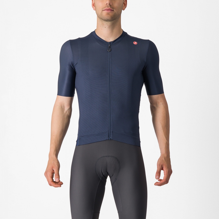 Castelli Espresso fietsshirt korte mouw belgisch blauw heren XXXL