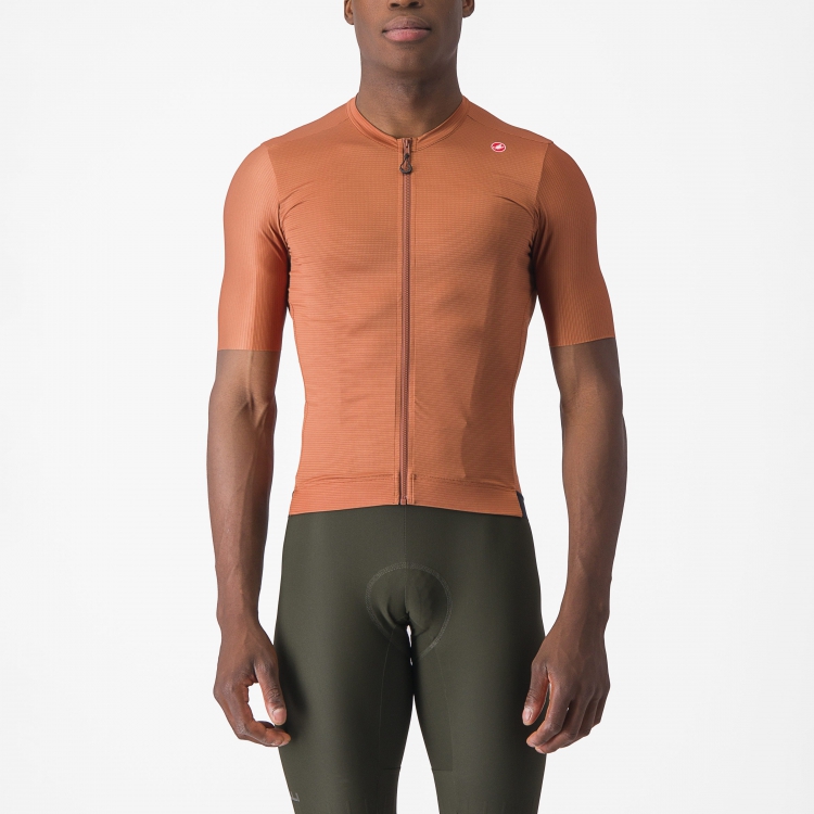 Castelli Espresso fietsshirt korte mouw bruin heren M