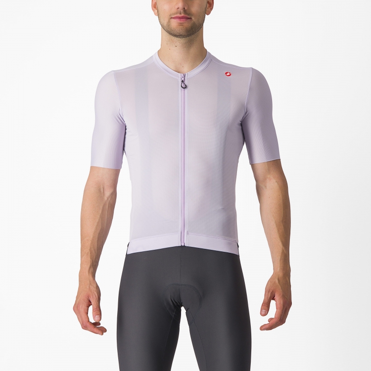 Castelli Espresso fietsshirt korte mouw lichtpaars heren L