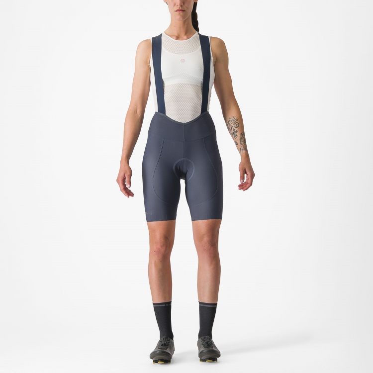 Castelli Espresso W DT bibshort blauw dames XL