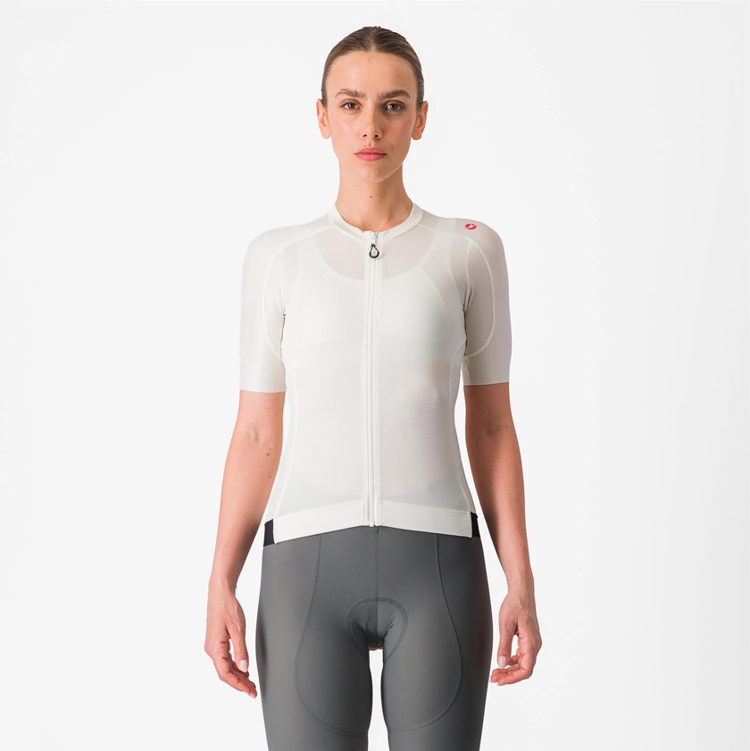Castelli Espresso fietsshirt korte mouw wit dames XL