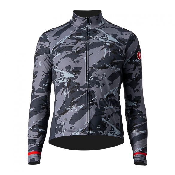 Castelli Unlimited Thermal SS fietsshirt grijs/blauw heren XXL