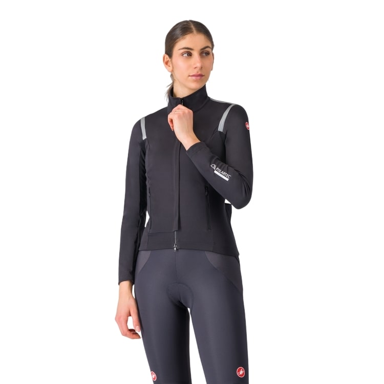 Castelli Perfetto RoS 3 lange mouw fietsjack light black dames 4525557-085