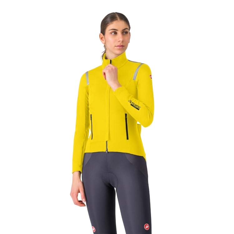 Castelli Perfetto RoS 3 lange mouw fietsjack mango/mojito dames 4525557-712