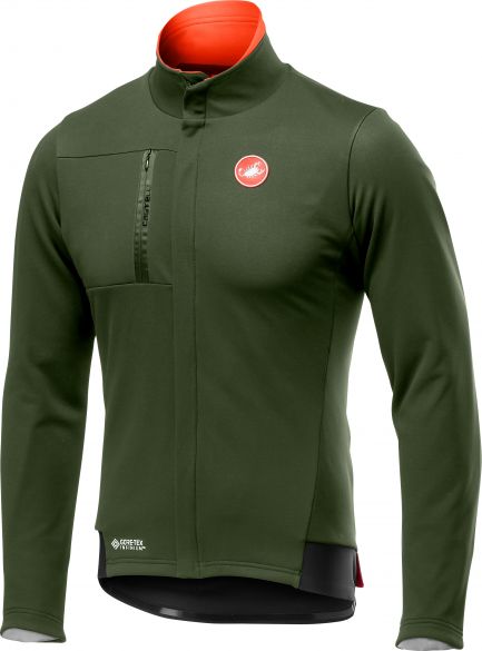 Castelli Double Espresso fietsjack groen heren 19559-075