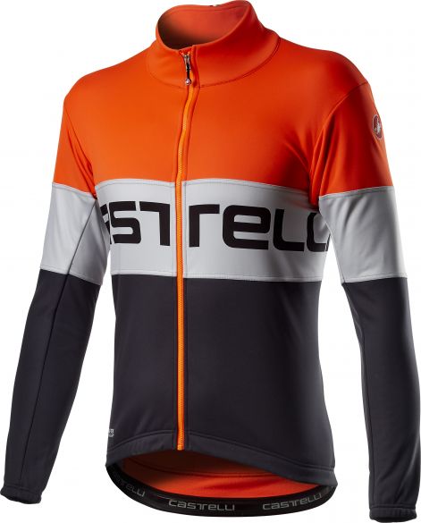Castelli Prologo fietsjack oranje heren 20504-034